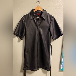 STAUD Black Mini Dress